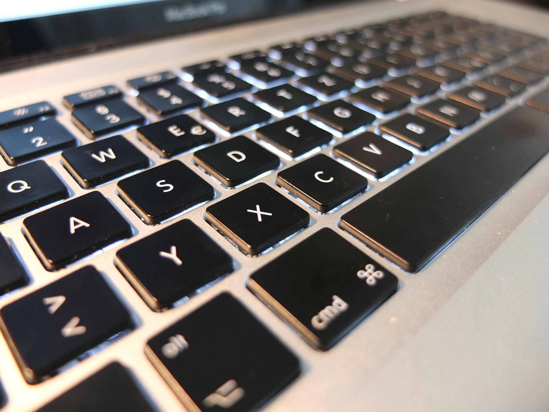 Close up image of laptop