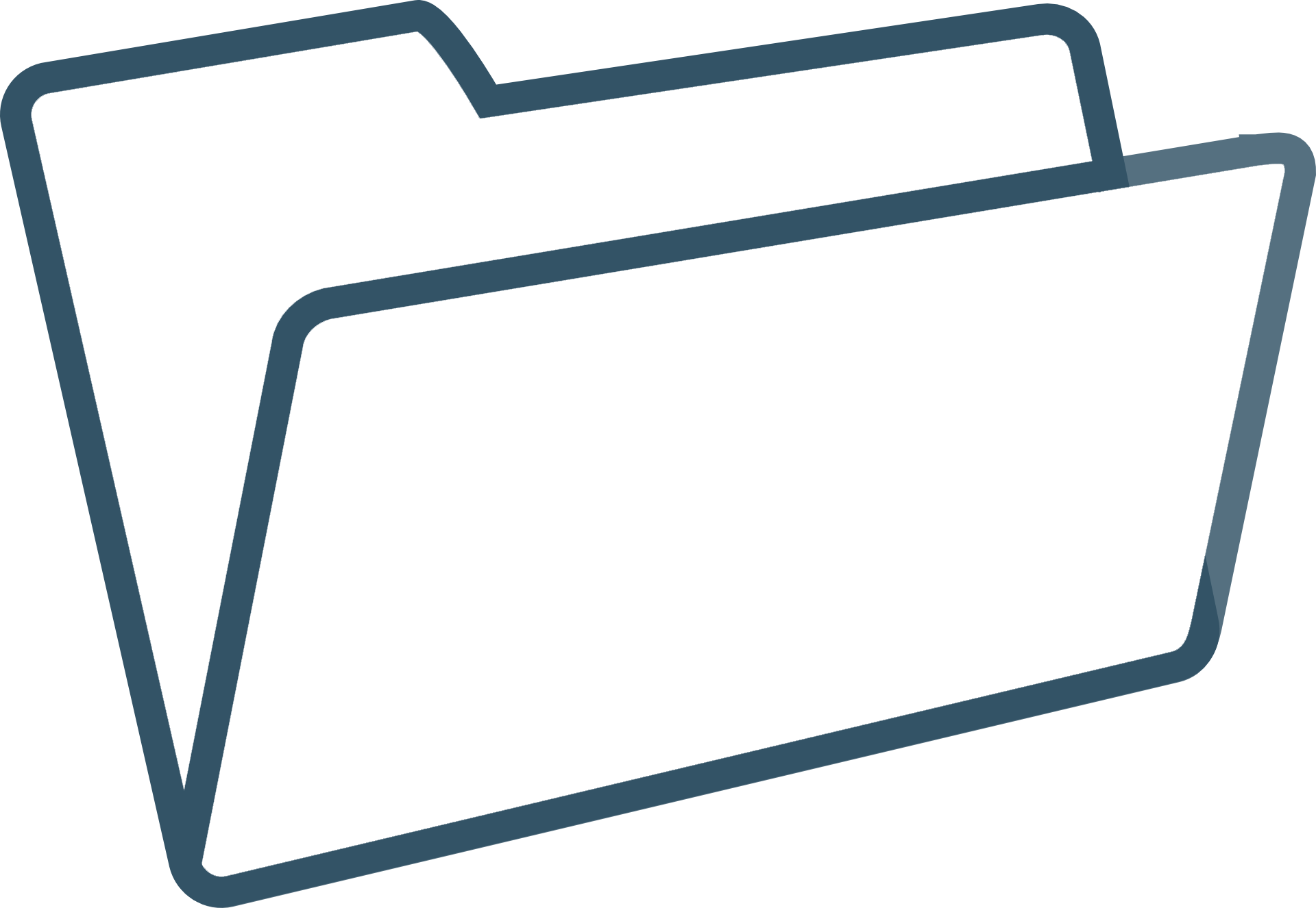 blue file folder icon