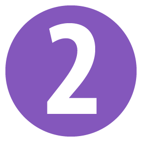 purple number two icon
