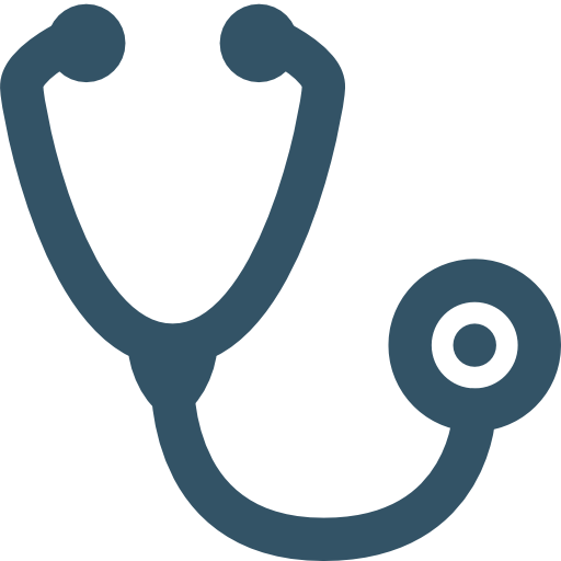 blue stethoscope icon