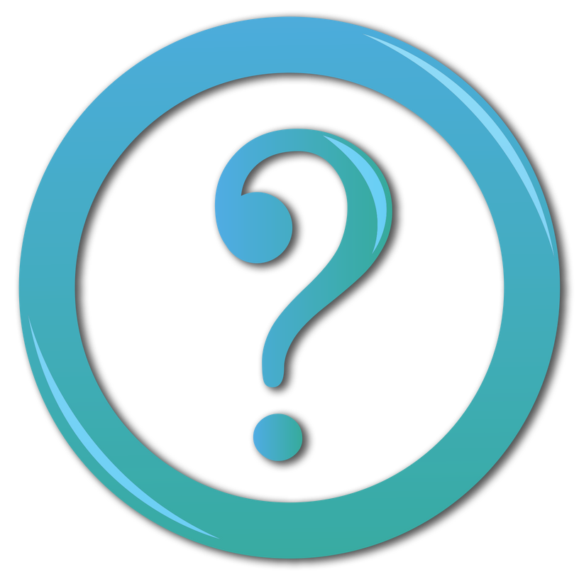 Blue question mark icon