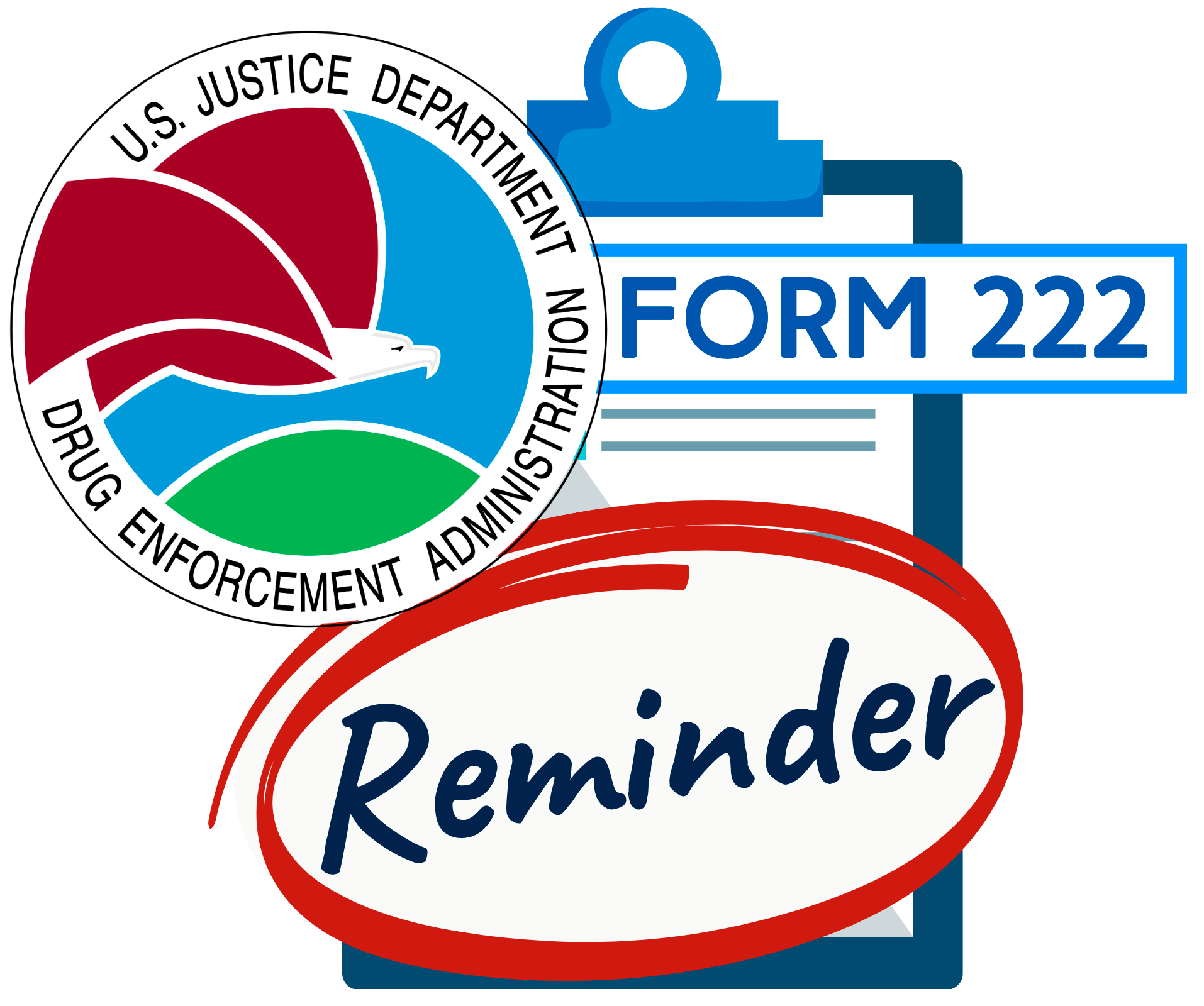 New Single-Page DEA Form 222 Reminder icon