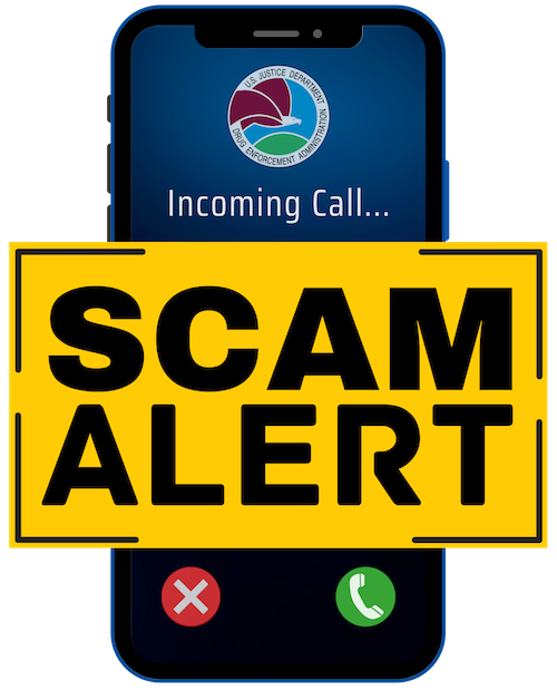 Image of incoming call on an iPhone with Scam Alert warning