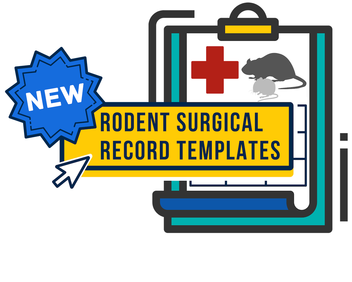 New banner with illustration of enhanced rodent surgical record templates