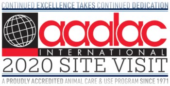 AAALAC 2020 Site Visit Logo - Continued Excellence Takes Continued Dedication