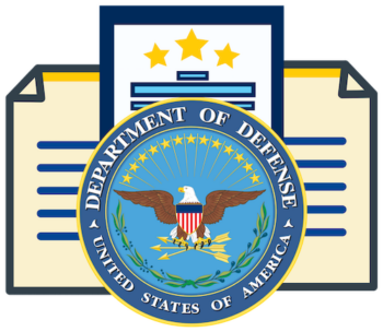 DoD icon over two retired appendices documents now merged into one