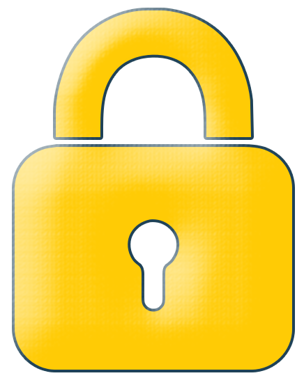 yellow lock icon denoting level-1 U-M login required for access