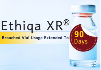 Medicine vial labeled with 90 day expiration sticker