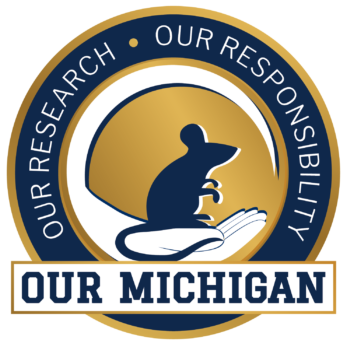 Our Research, Our Responsibility, Our Michigan logo