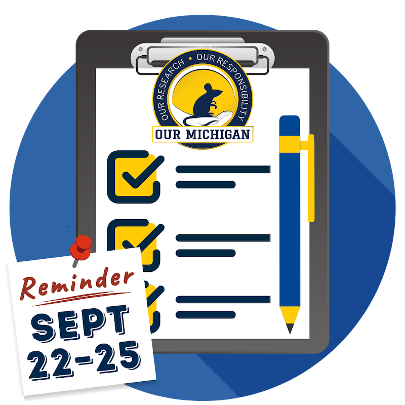 Facility inspection checklist reminder icon for Fall 2025 inspections
