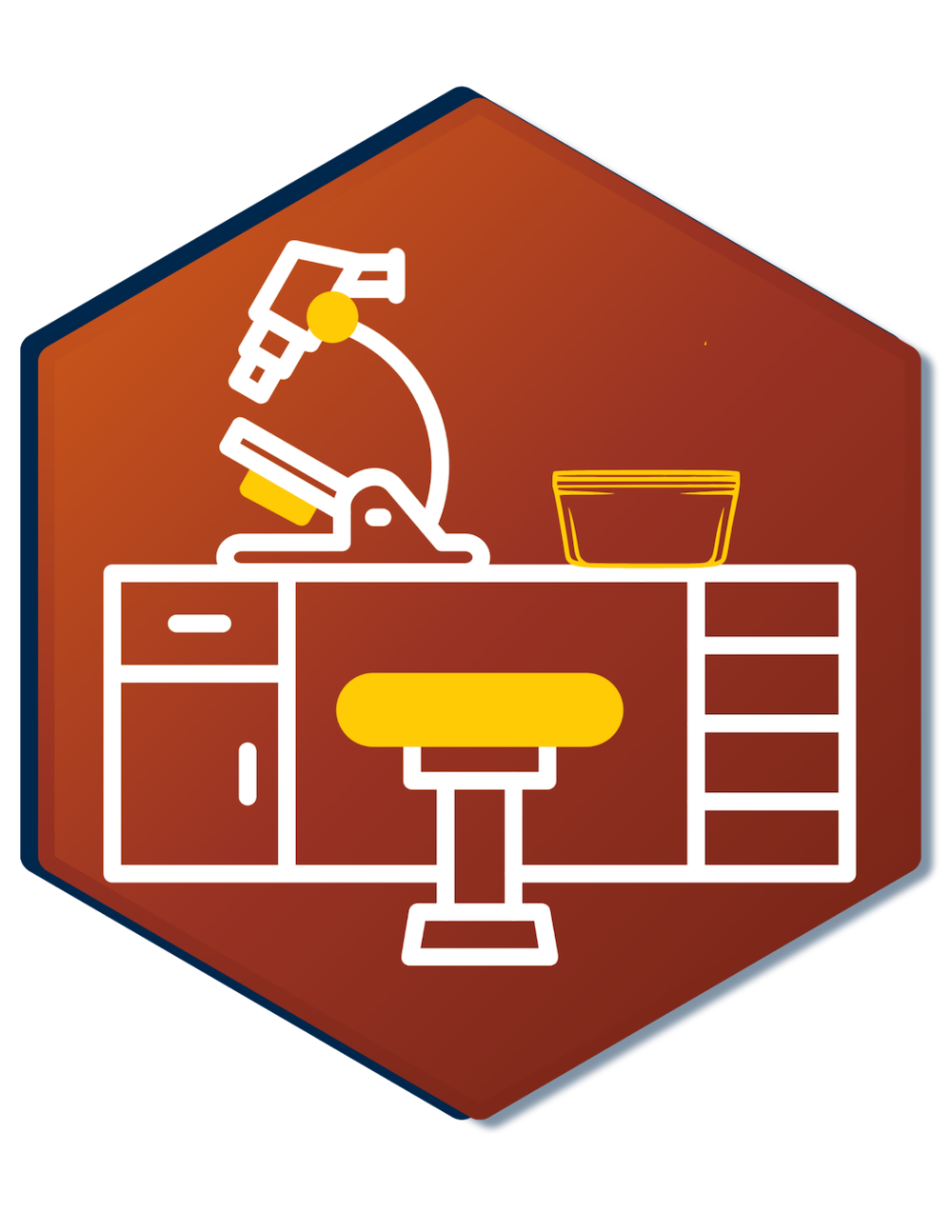 Hexagon shared spaces icon