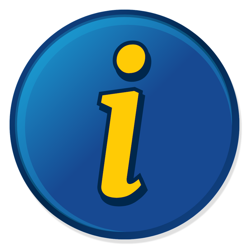 Round information icon